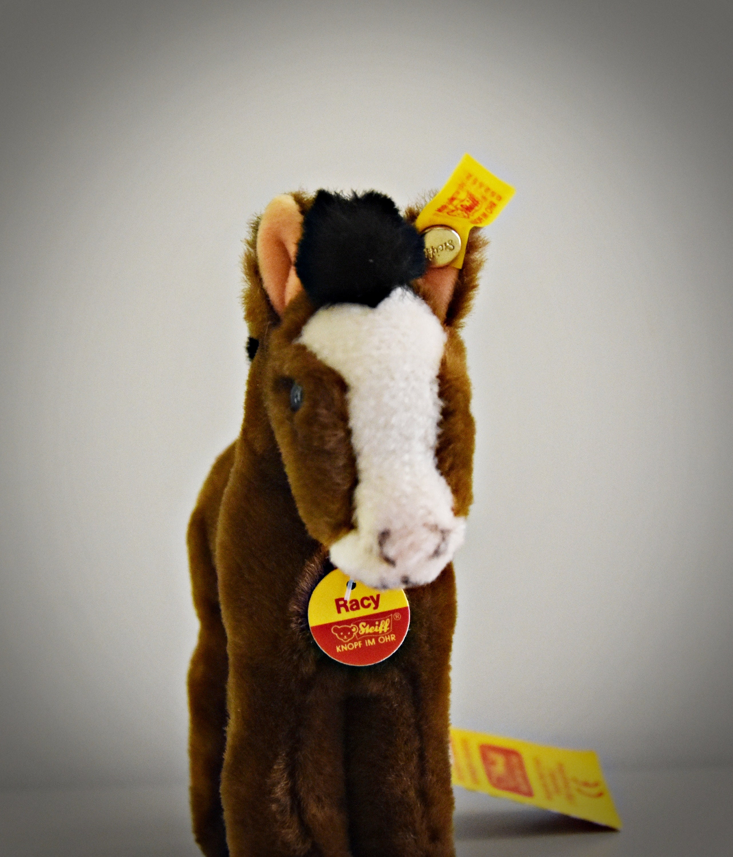 Vintage Original Steiff Pony Racy / EAN 052552 / All 3 Ids