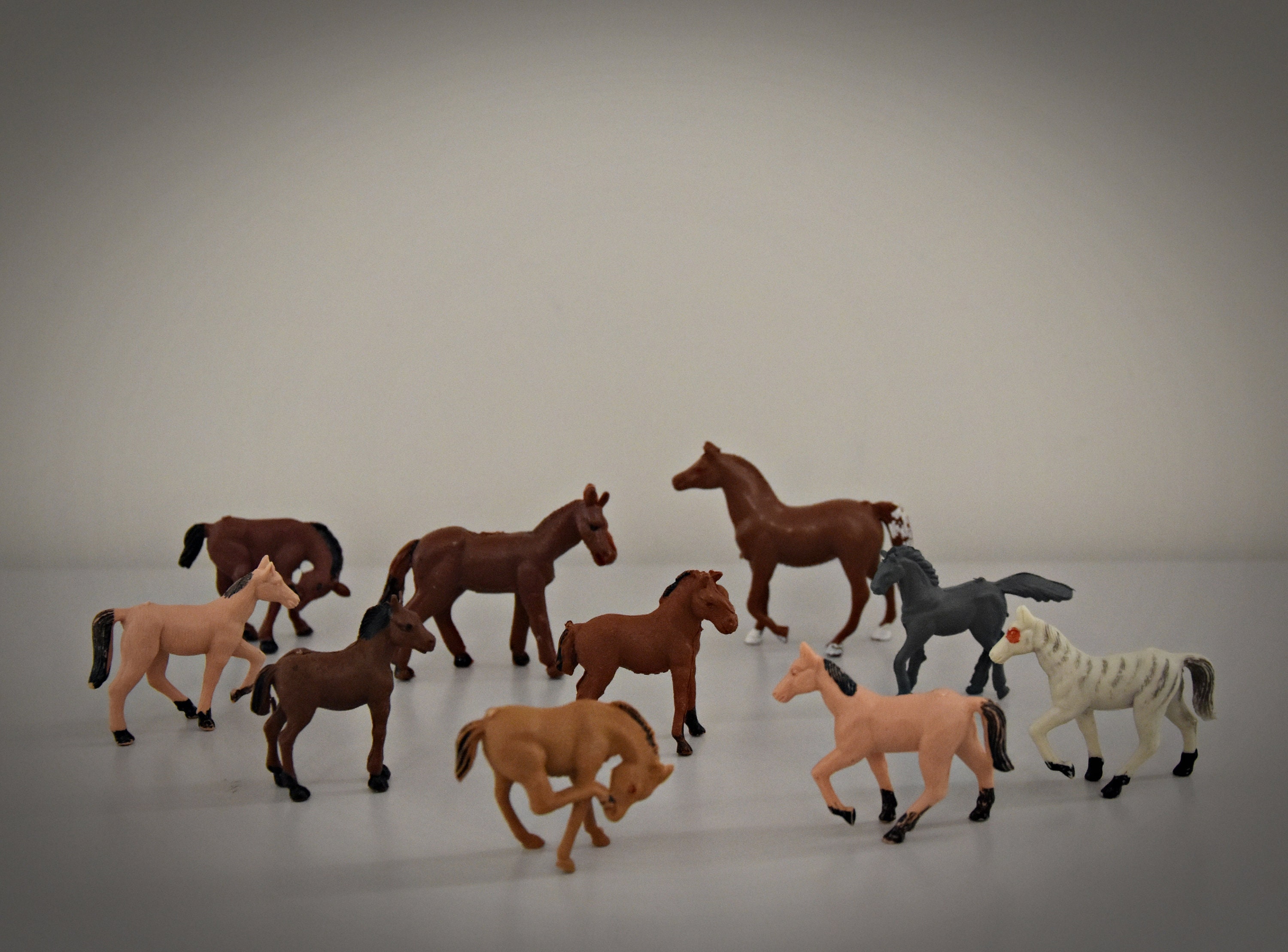 miniature plastic horses