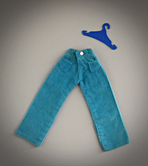 Vintage Pants "Casual Cords" Sindy Pedigree / # 12S105 / 1971 / + original coat rack
