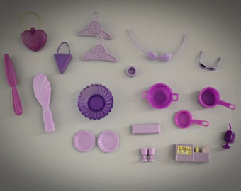 Vintage mix Barbie accessories / 20 pieces / nice addition collection Barbie / miniature