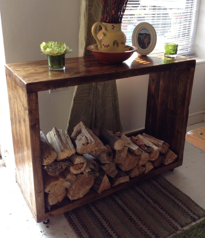 A Large Lehon Log Store/ TV stand Etsy