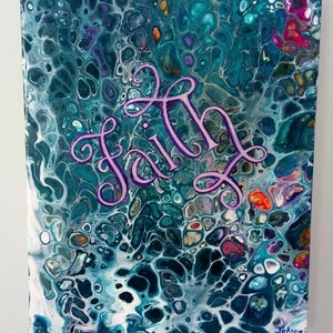 Pour Paint Canvas Board_FAITH OVER EVERYTHING – SMALL GEMZ BOUTIQUE