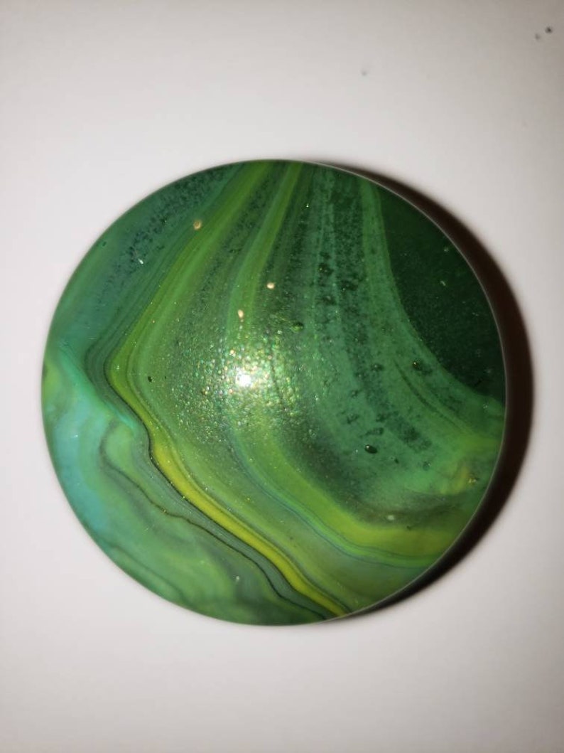 Door Knobs Hand Painted Green Black Yellow Turquoise Etsy