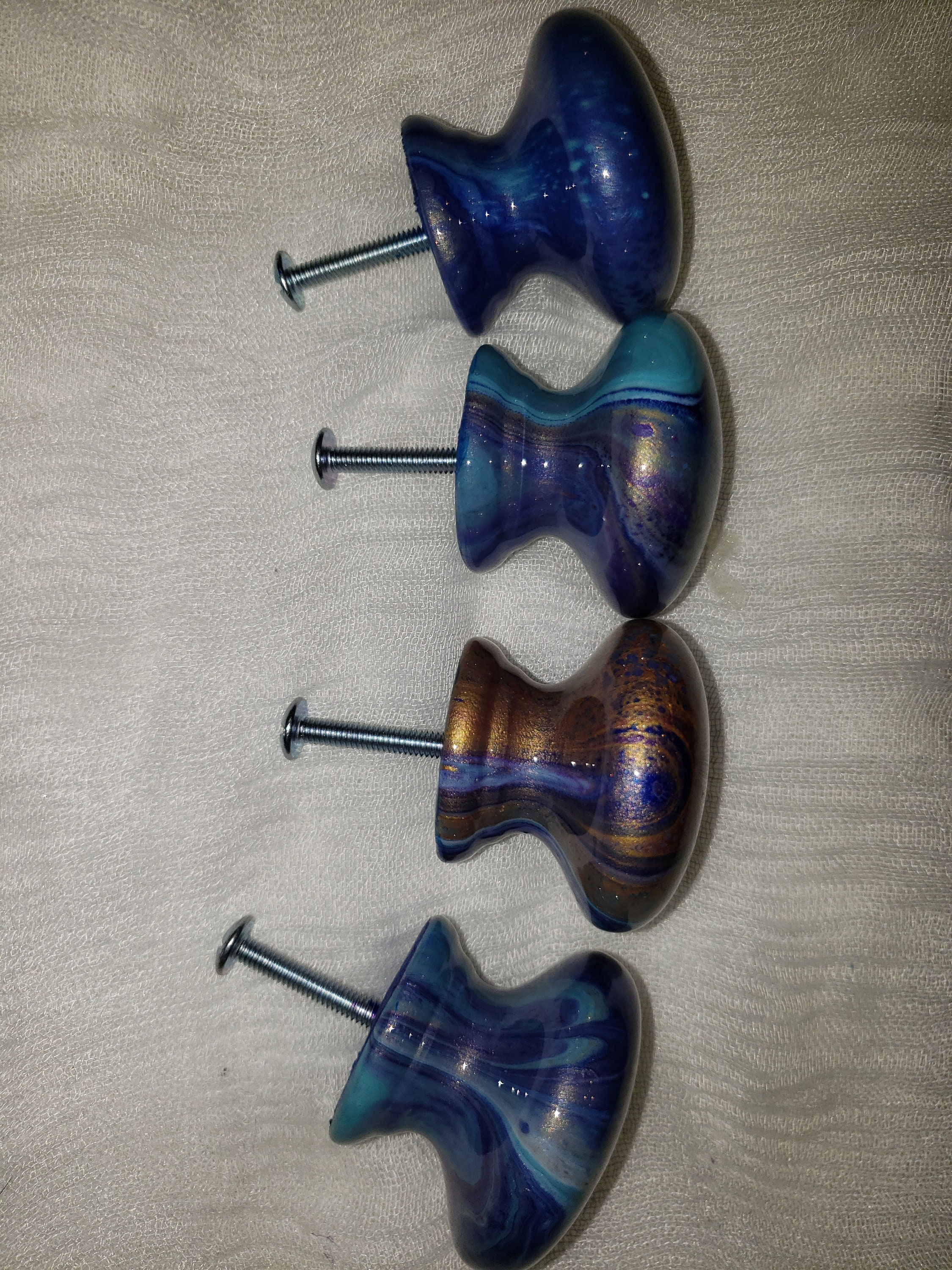 Door Knobs Hand Painted Wooden Resin Kitchen Nursery Etsy