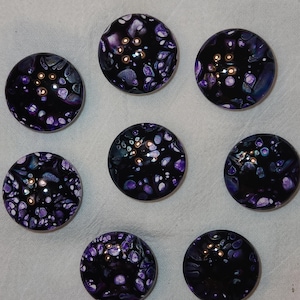 Cabinet Door Knobs Hand Painted Turquoise, Black,Silver, Purple, White, Wooden Resin Kitchen Bathroom Dresser Home Decorative