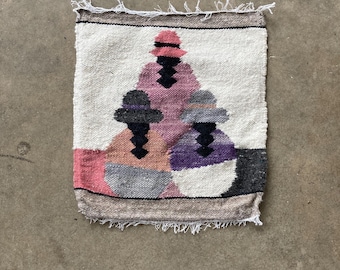 vintage Ecuadorian wool Three Sisters tapestry