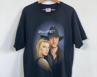 vintage Y2K Tim McGraw Faith Hill tour tee Large