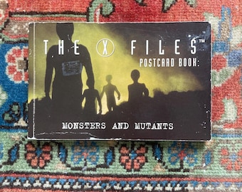 Vintage 1997 Harper X Files postcard book: Monsters and Mutants