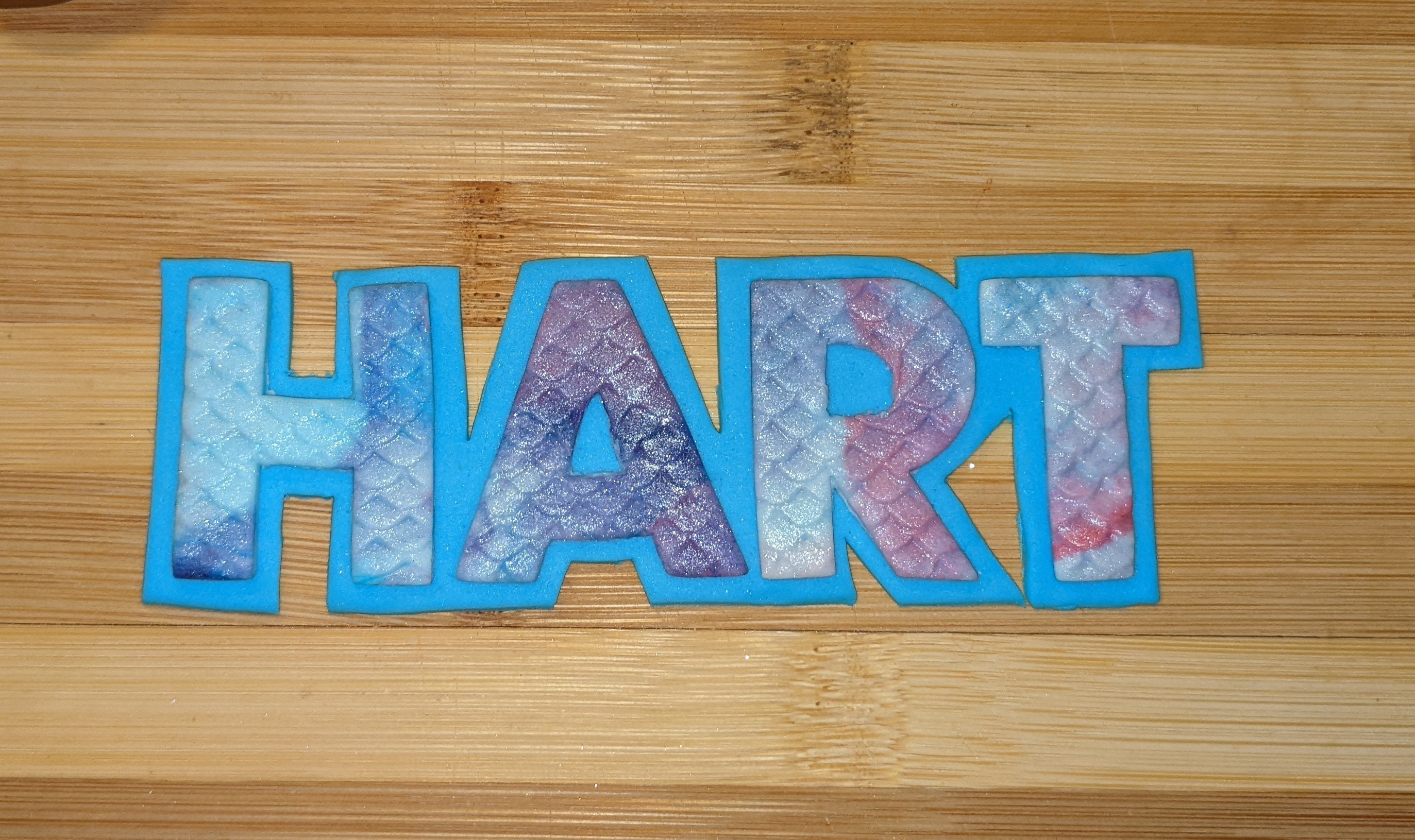 Fondant Mermaid Scales Custom Name Ocean Sea Etsy