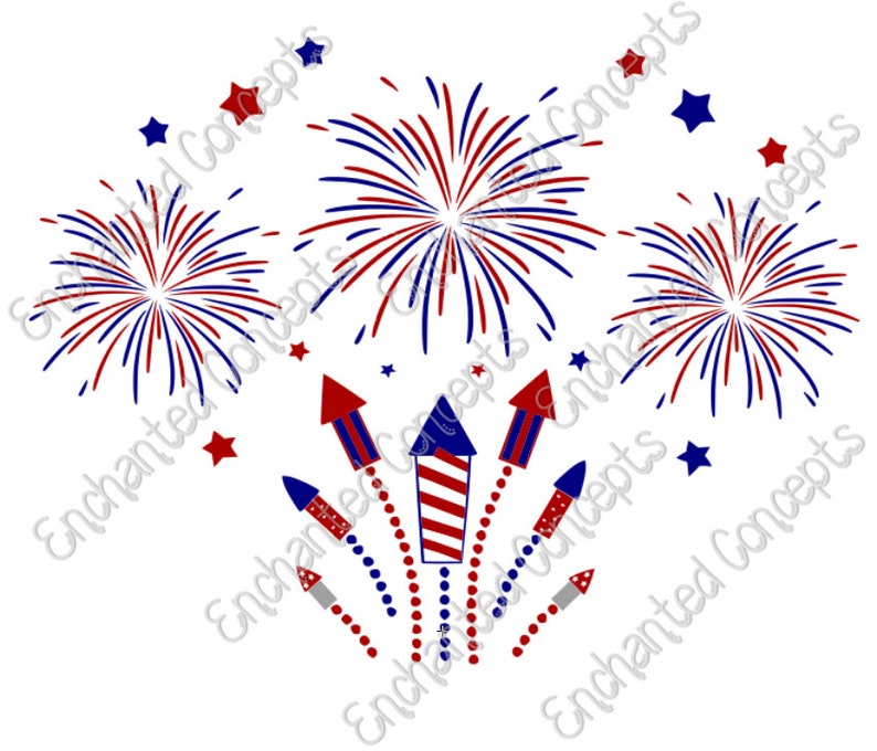 Download Fireworks SVG Patriotic 4th of July Cutting Files eps svg ...