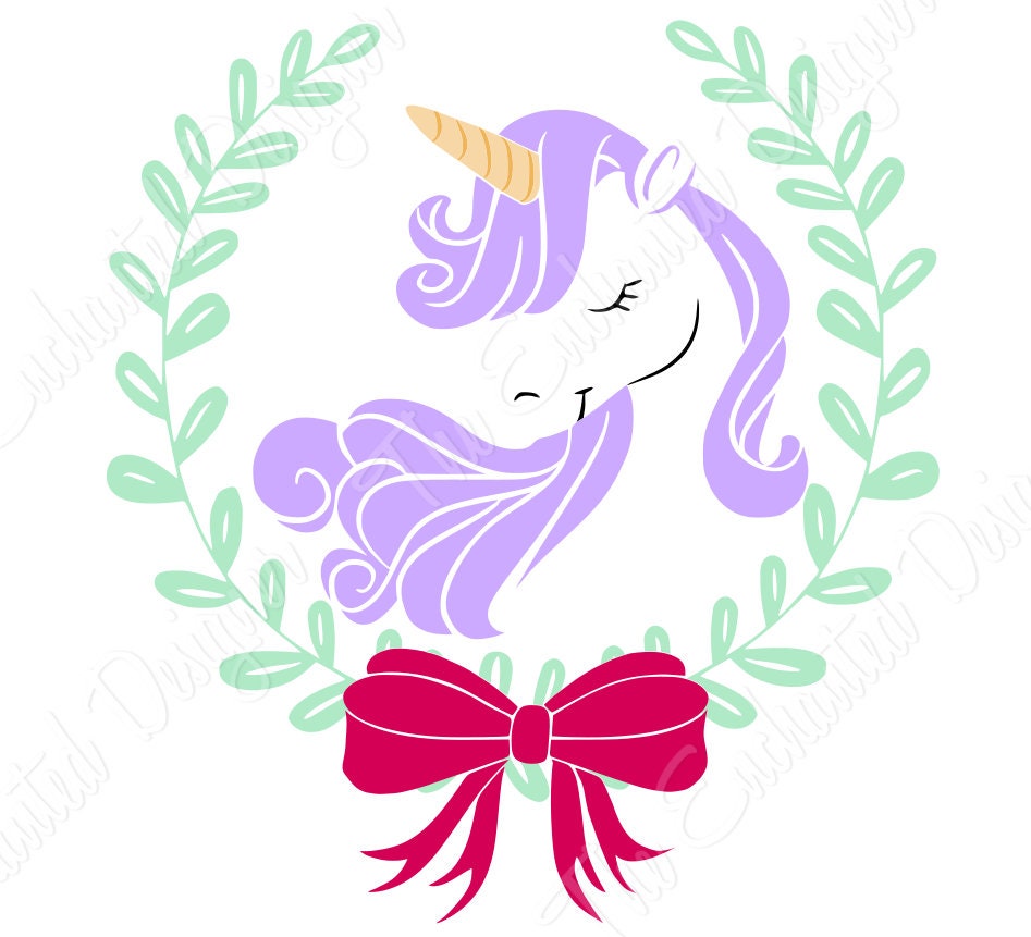 Download Unicorn Svg Unicorn Head Svg Laurel Cutting File Unicorn Etsy