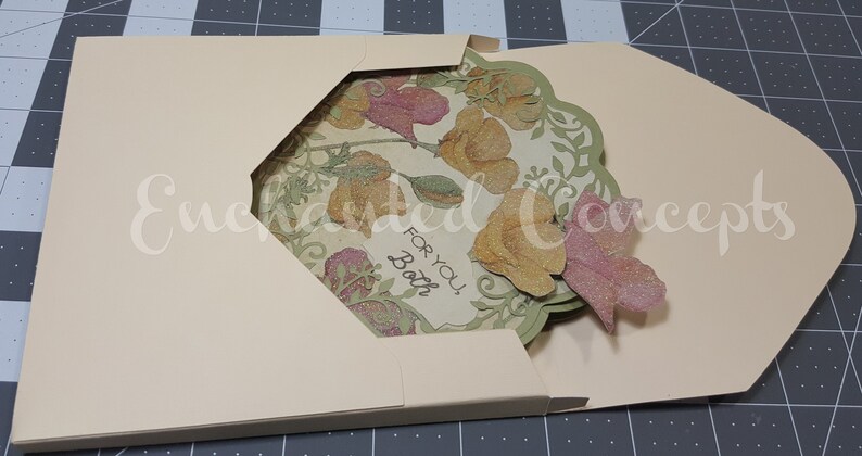 Download 3 dimensional square card envelope cutting file Card box ...