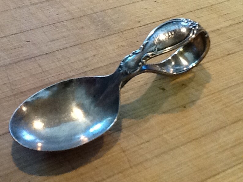 VICTORIAN Era Baby Spoon Antique REED & BARTON With Monogram Sterling
