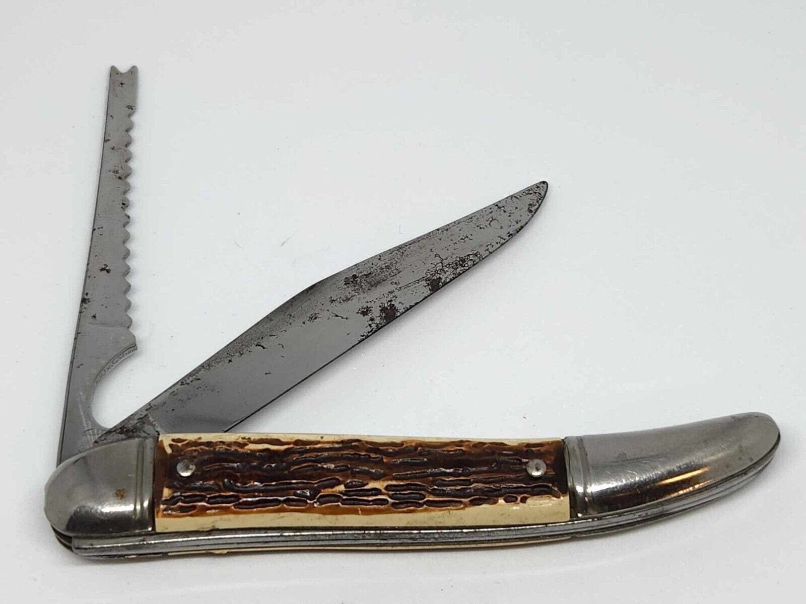 #mb89. Vintage folding fish knife. Colonial Prov USA