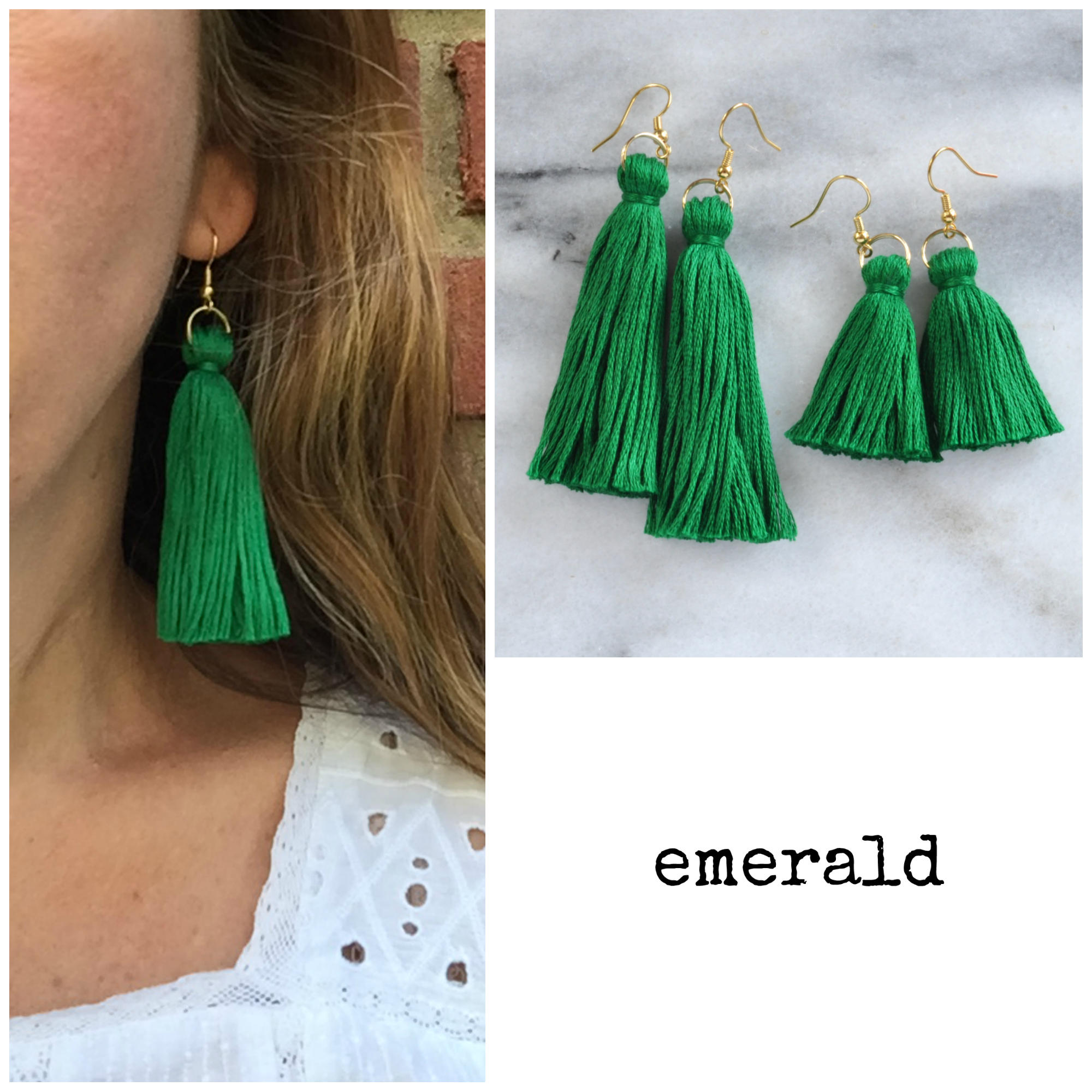Emerald Green Tassel Earrings Mini Tassel Earrings Kelly Green Earrings Irish St Patricks Day Earrings Tassle Earrings Long Tassel Etsy UK