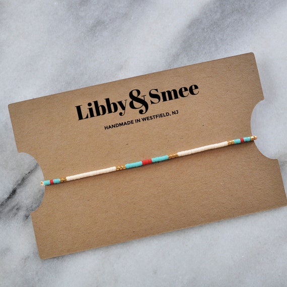 Beaded String Bracelets  Handmade by Libby & Smee