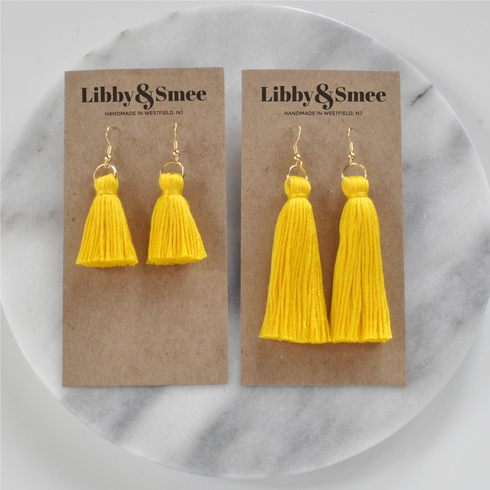 Yellow Tassel Earrings Bright Yellow Earrings Best Gifts for Etsy