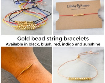 How To Make Bracelets With String And Beads · How To Make A Beaded Bracelet  · Jewelry on Cut Out + Keep