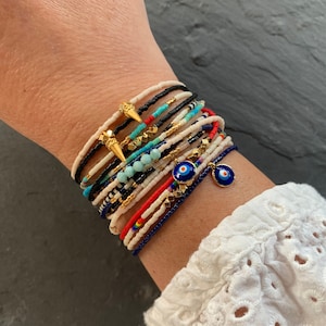 Layering Bracelets, Dainty Beaded Bracelets, Seed Bead Bracelet, Beaded Anklet, Bead Ankle Bracelet, Colorful Minimalist Everyday Bracelet