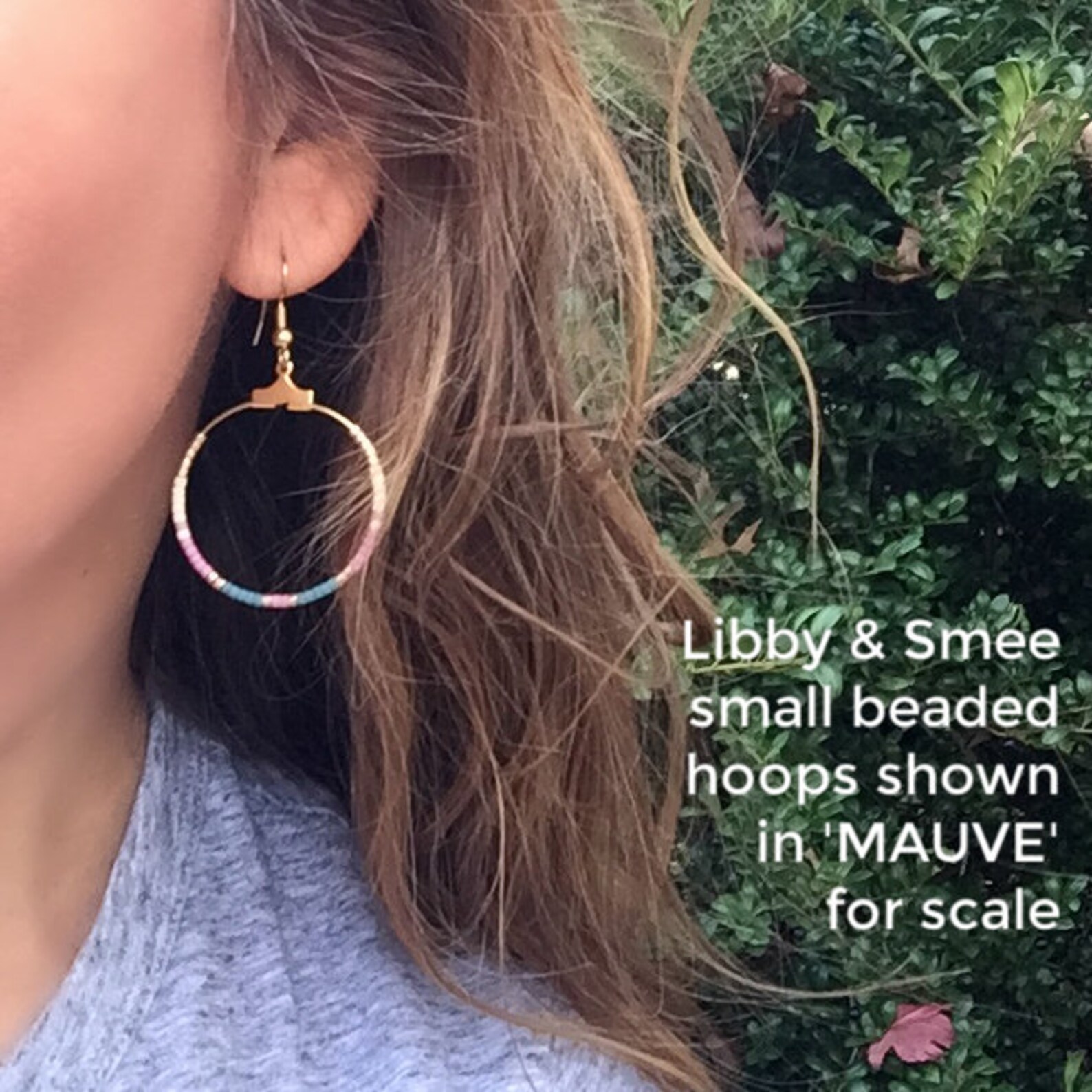 Seed Bead Hoop Earrings Beaded Hoop Earrings Gold Beaded Etsy