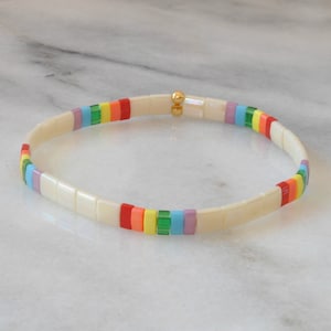 Rainbow tile bracelet Clearance