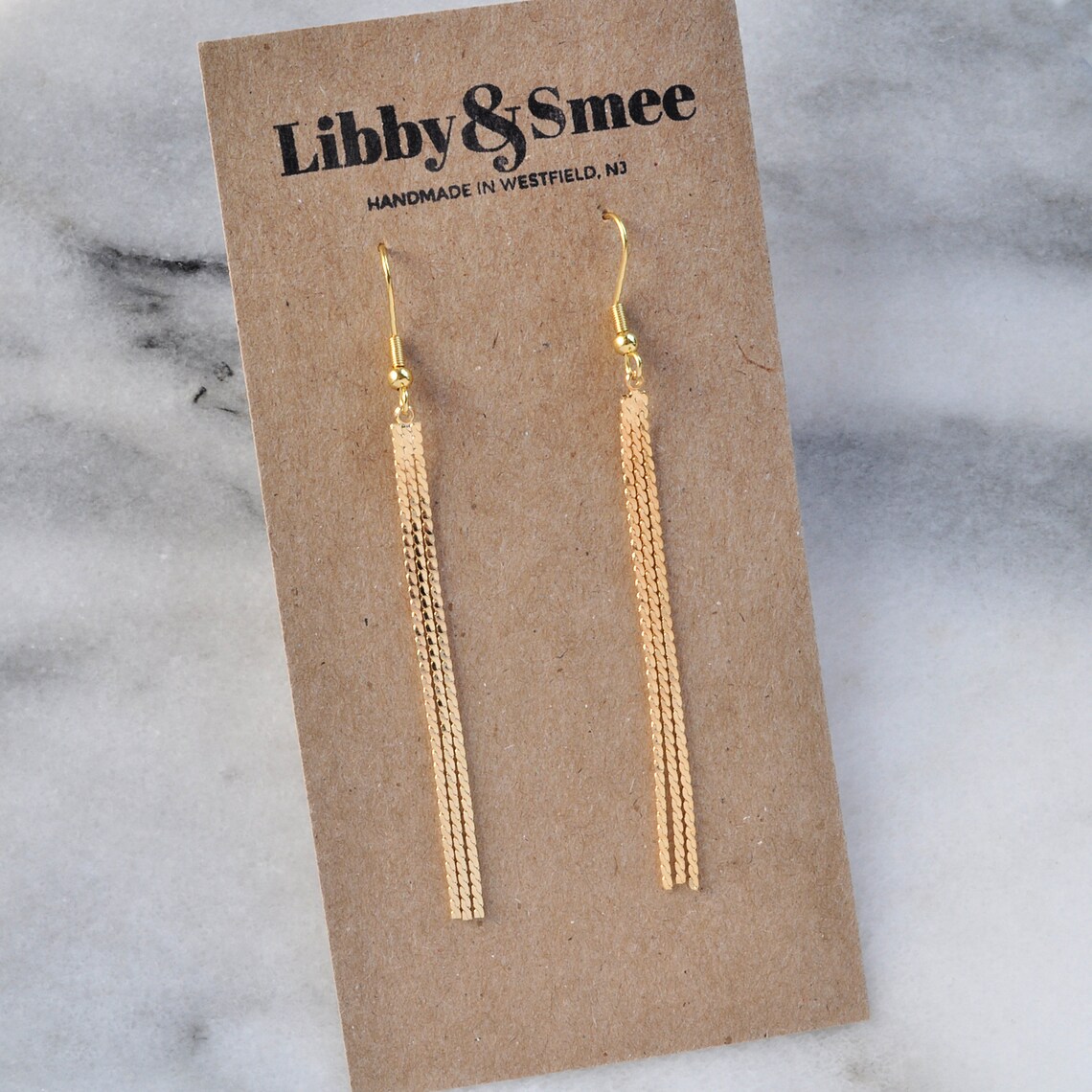 Gold Tassel Earrings Gold Chain Tassel Long Tassel Earrings Etsy