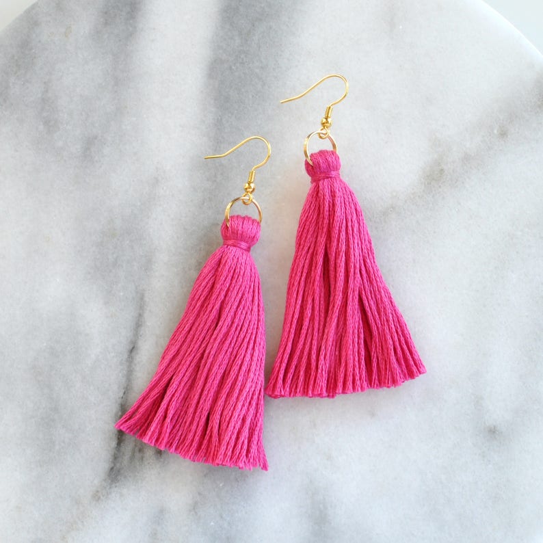mini tassel earrings