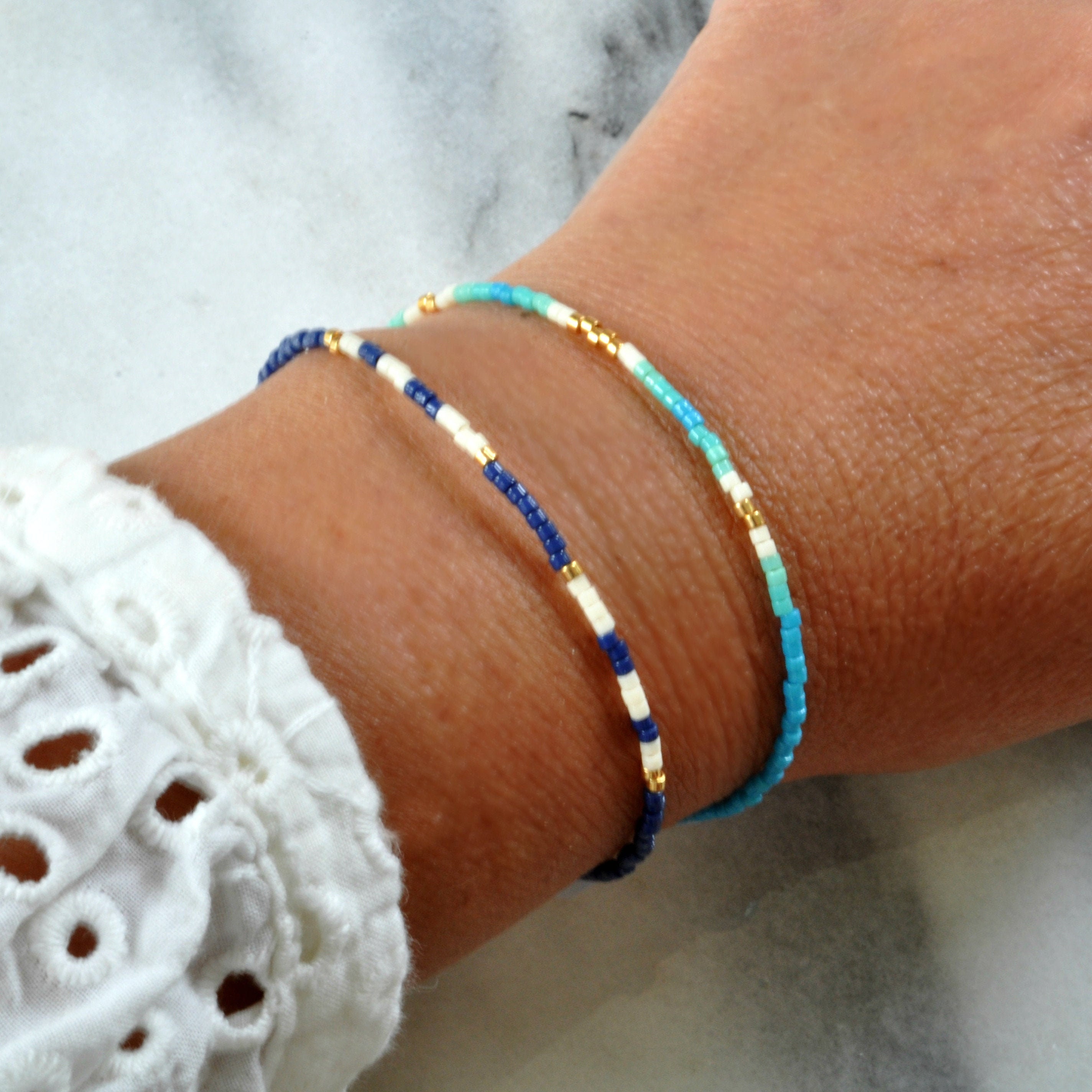 Seed Bead Bracelet Dainty Beaded Bracelets Layering Bracelet Tiny Bead Bracelet Gifts for Women Colorful Minimalist Everyday Bracelet Etsy Canada