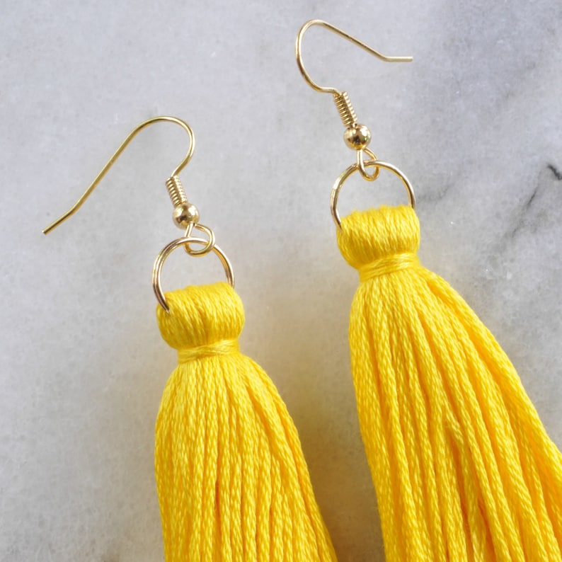 mini tassel earrings