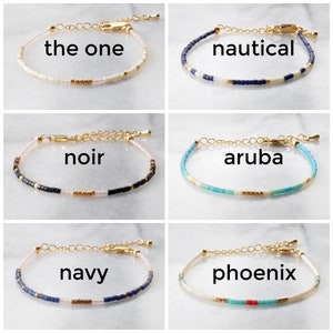 Layering Bracelets, Dainty Beaded Bracelets, Seed Bead Bracelet, Beaded Anklet, Bead Ankle Bracelet, Colorful Minimalist Everyday Bracelet image 2