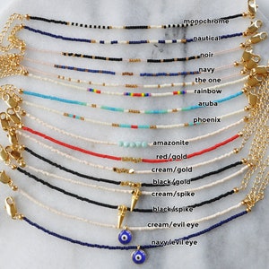 Layering Bracelets, Dainty Beaded Bracelets, Seed Bead Bracelet, Beaded Anklet, Bead Ankle Bracelet, Colorful Minimalist Everyday Bracelet image 6