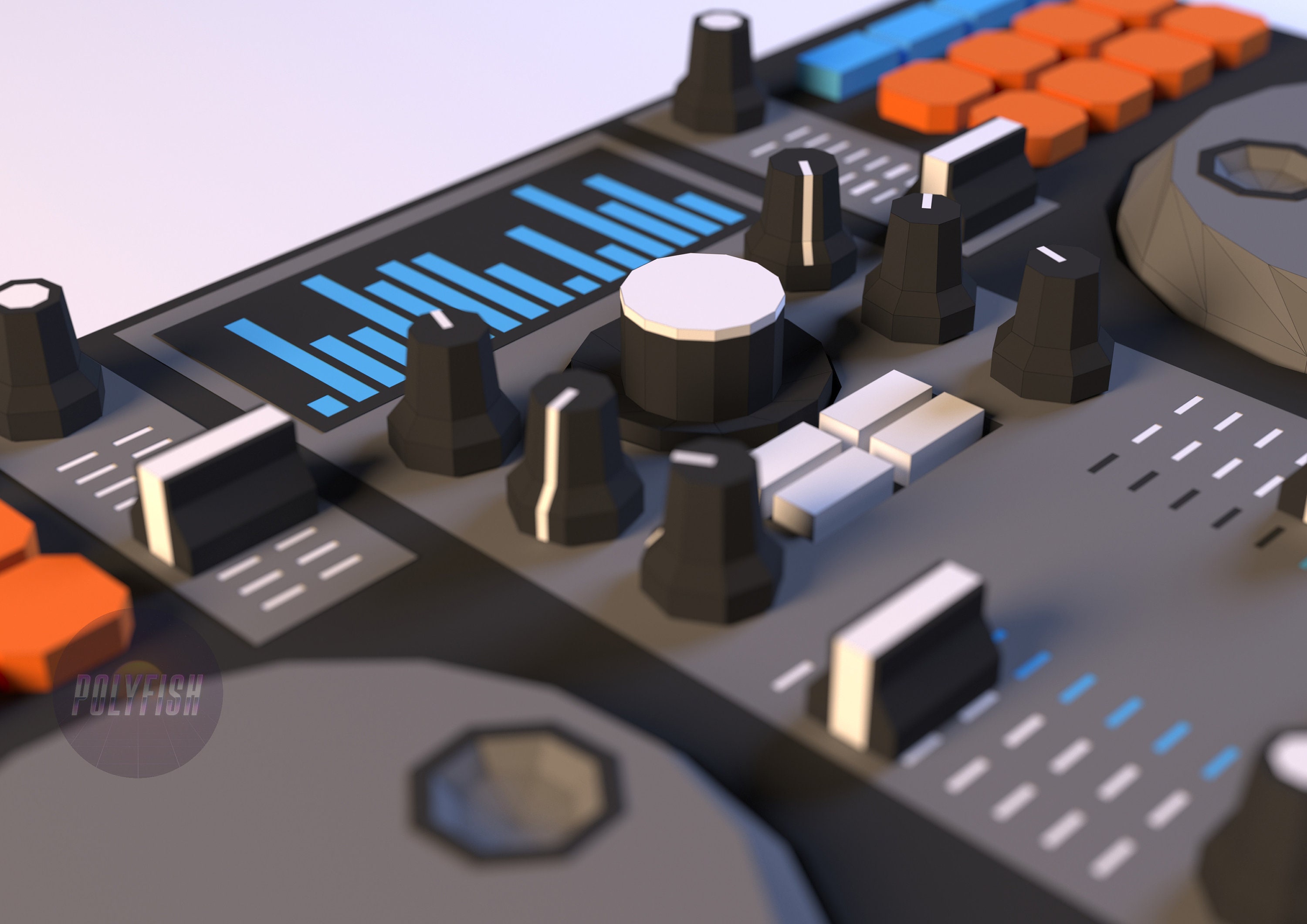 DJ Mixer PDF Pattern Disc Jockey Download Paper Craft 3D Etsy