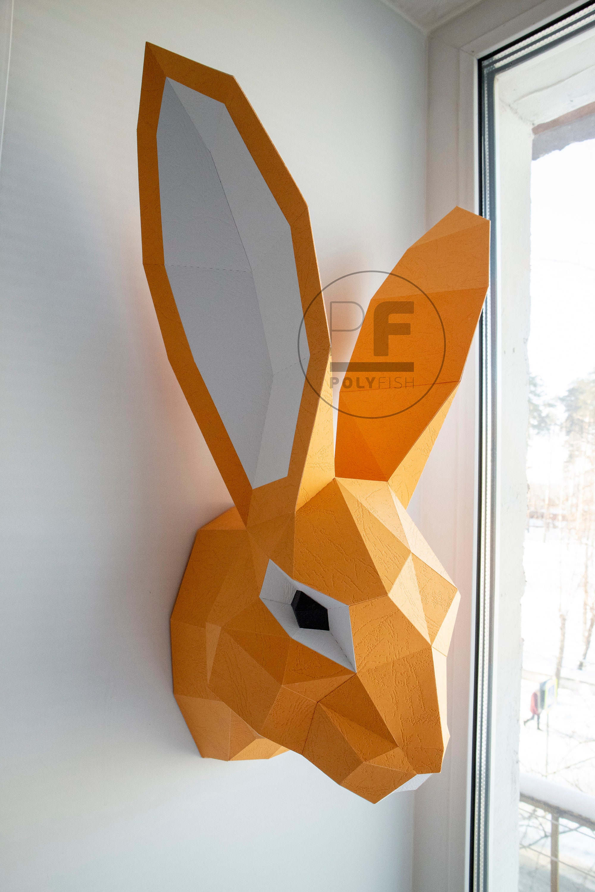 Hare Head Bunny Head Papercraft Rabbit Head Origami DIY Etsy UK