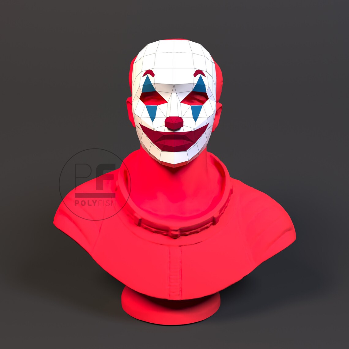 Joker Mask Joker DC Batman Paper Model Origami Mask Etsy