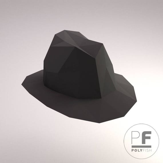 Freddy Kruegers Hat Pdf Kit Diy Paper Sculpture Origami 3d Puzzle Diy Wall Decor A Nightmare On Elm Street