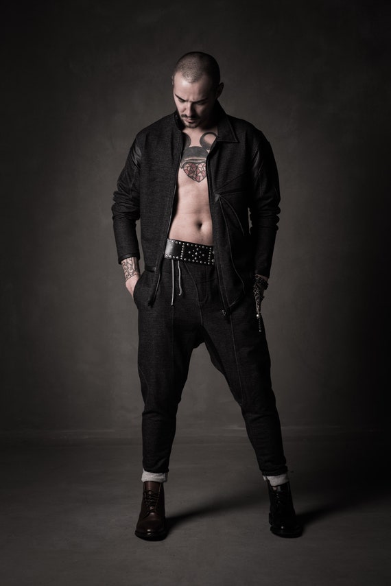 bomber denim jacket mens