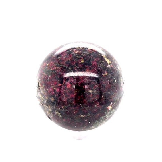 Russian Eudialyte Sphere 50mm with Gemmy Crystal Matrix