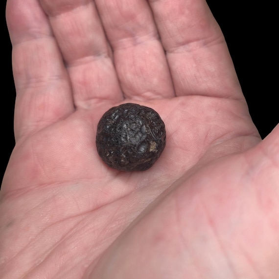 13.73g Colombianite "Lightning Stone" 24.4mm Raw Natural Pseudo Tektite from Cauca, Colombia