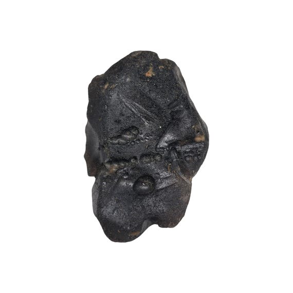 Huge Colombianite Lightning Stone, 113.25g Rare Pseudo Tektite Specimen from Cauca, Colombia 73.3mm