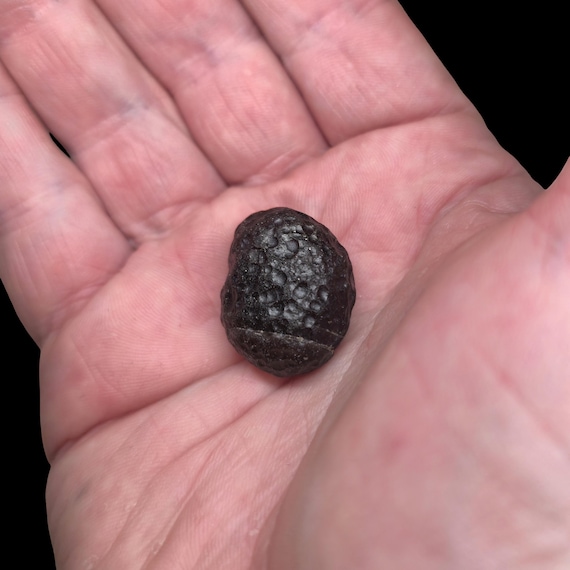 11.50g Raw Colombianite "Stone of Lightning" Pedra de Rayo, 26.5mm Pseudo Tektite from Cauca, Colombia