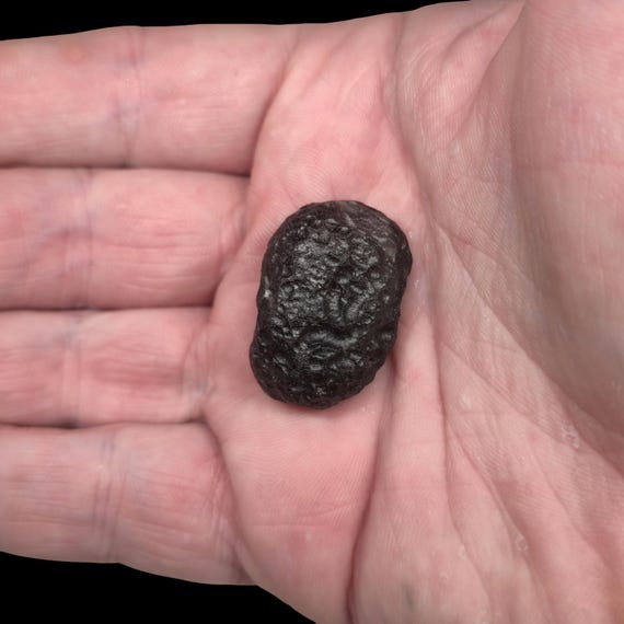 14.34g Raw Colombianite "Stone of Lightning" Pedra de Rayo, 30.6mm Pseudo Tektite from Cauca, Colombia