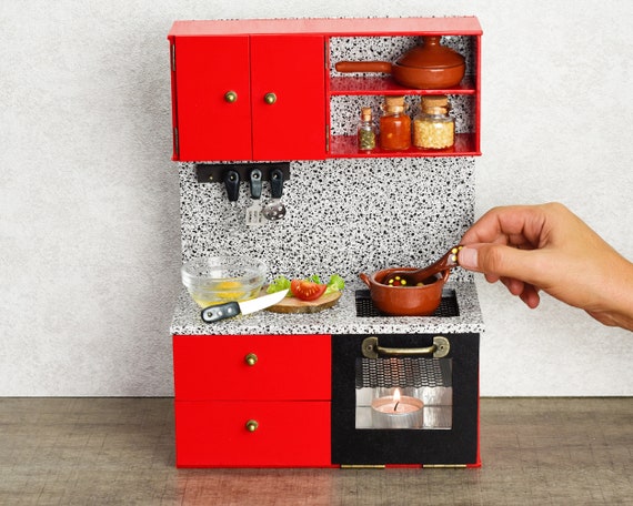Miniatuur Keuken Real Food Cooking Tiny Stove Cooking Set Etsy