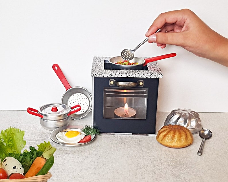 Tiny Cooking Set mini Stove for Cooking Real Food Working Etsy