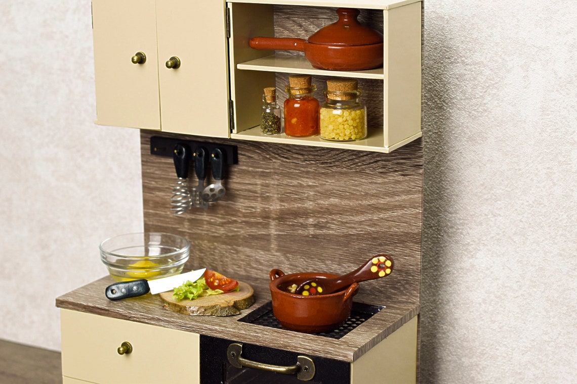 Miniature Kitchen REAL FOOD Cooking Tiny Stove Cooking Set Etsy