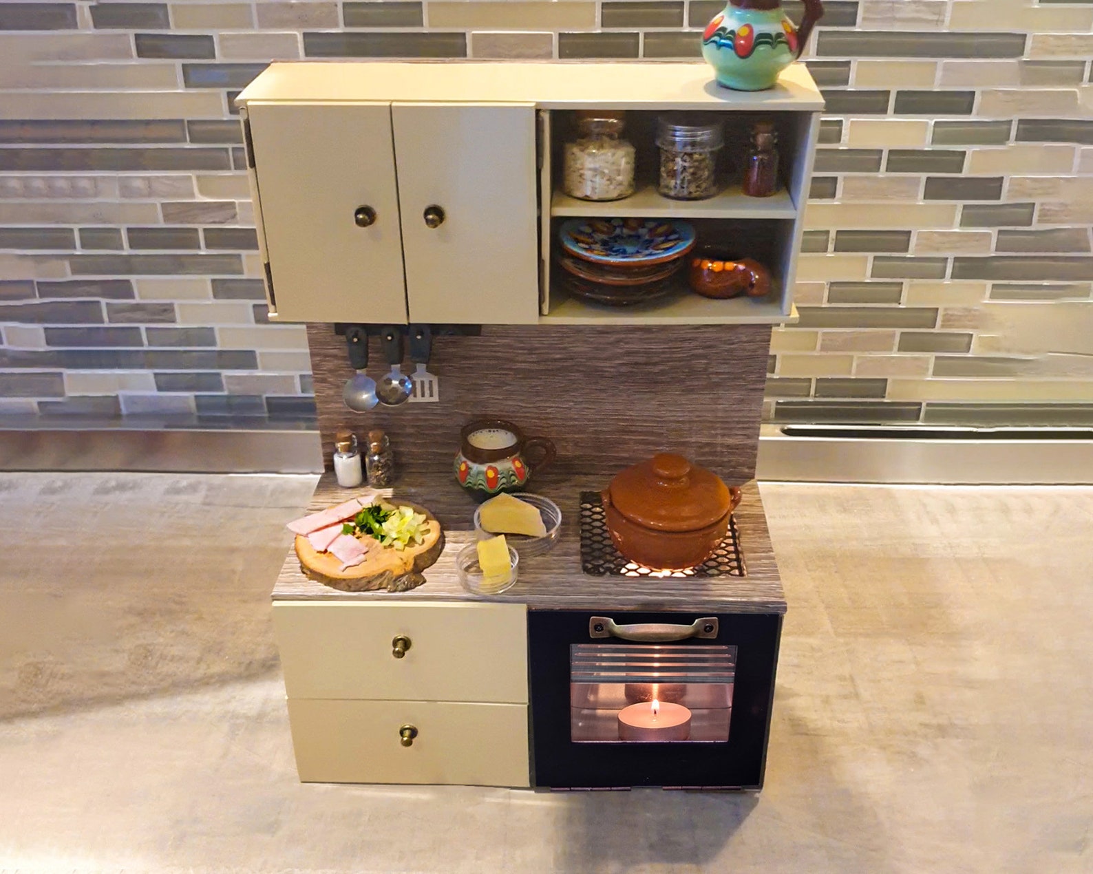 Miniature Kitchen REAL FOOD Cooking Tiny Stove Cooking Set Etsy Canada