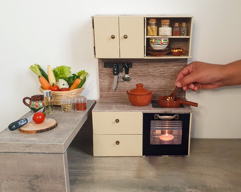 Miniature REAL COOKING KITCHEN Set Tiny Cooking Stove Mini Etsy