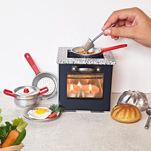 Miniatur Kochstelle -Kochherd zum Kochen von echter Küche, auch als Miniaturtopf geeignet