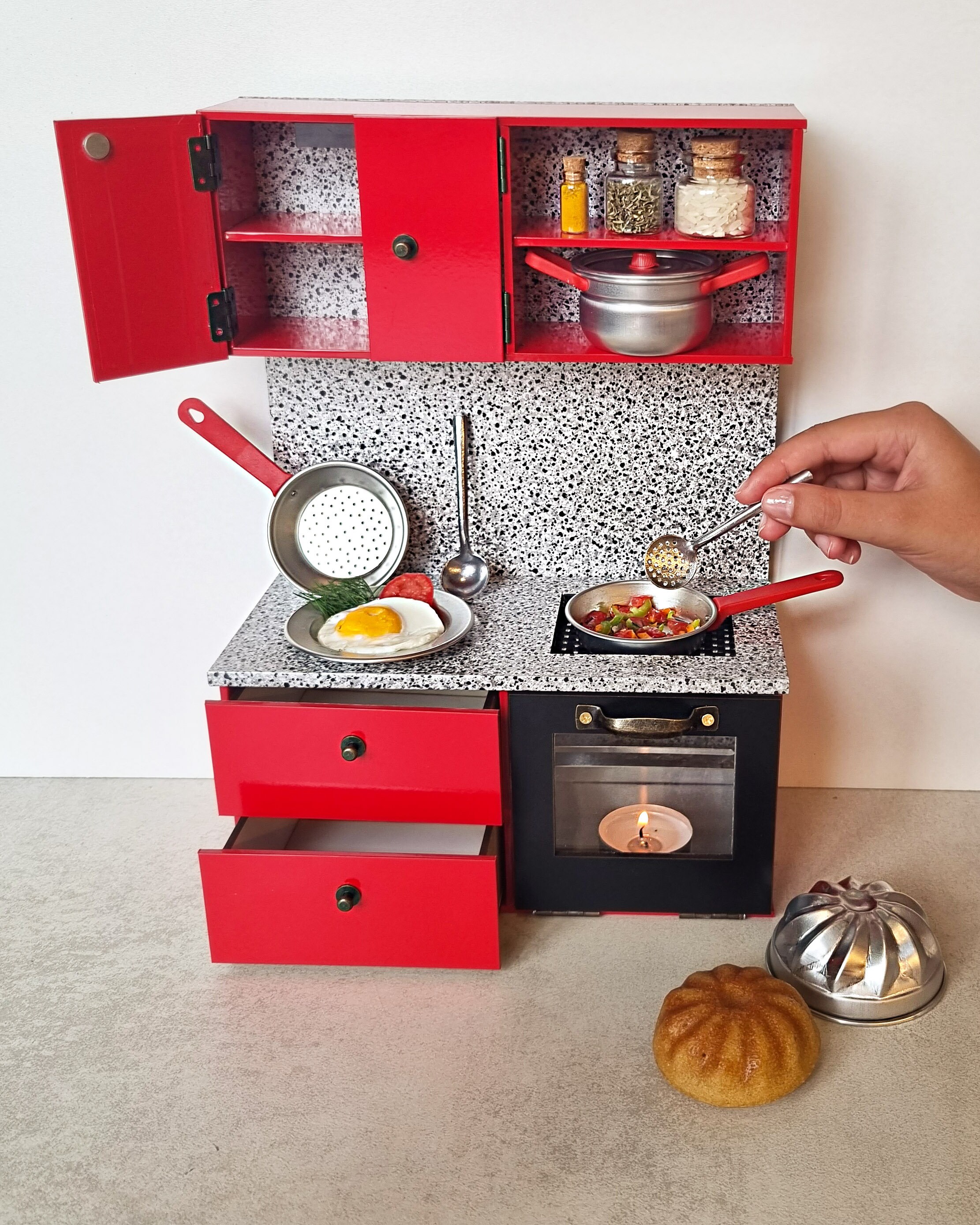 Miniature Real Cooking Kitchen Set : cook real mini edible food – Real Mini  World