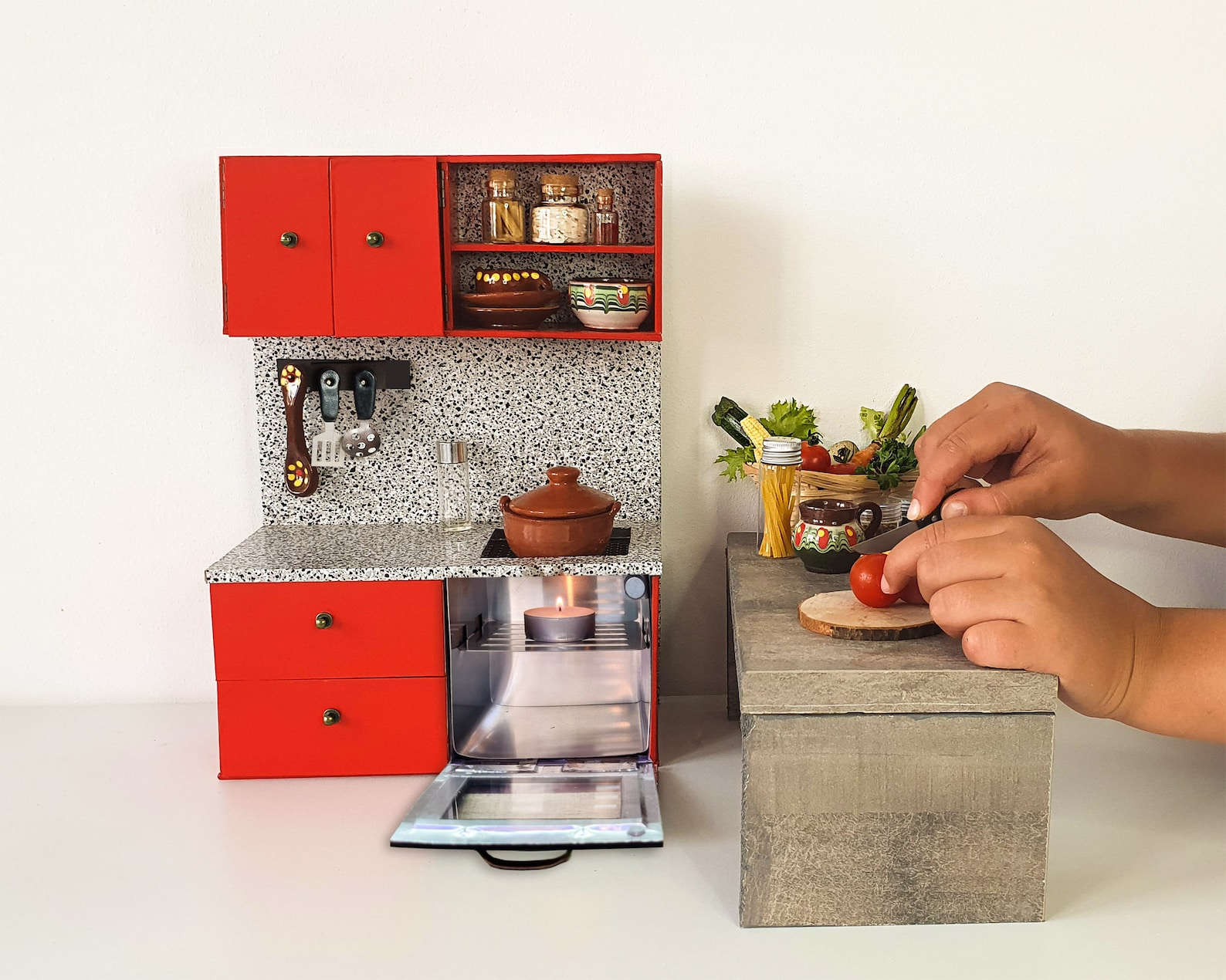 Miniature Kitchen REAL FOOD Cooking Tiny Stove Cooking Set Etsy Canada