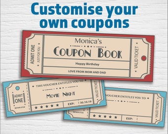 coupon book etsy